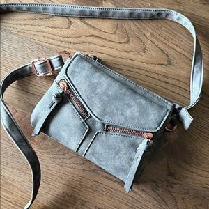 Crossbody Women's Grey Small Purse
